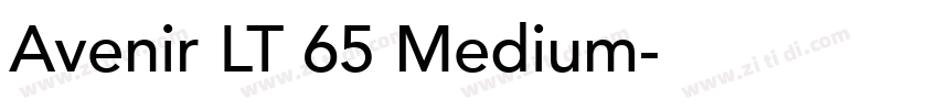Avenir LT 65 Medium字体转换